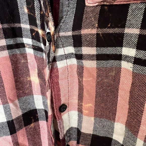 Arizona Jean Company Amazing Boyfriend Fit Slightly Distressed Flannel - Picture 5 of 6